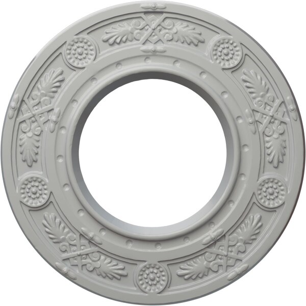 Ekena Millwork Daniela Ceiling Medallion (Fits Canopies up to 3 7/8"), Hand-Painted Frost, 8"OD x 3 7/8"ID x 1/2"P CM08DNFRF - main